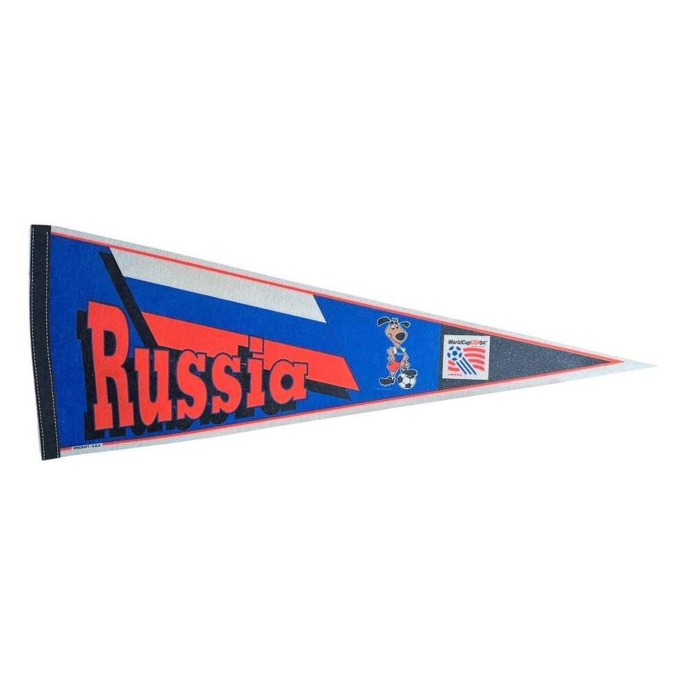 Vintage 1994 FIFA World Cup USA Russia National Team Soccer Felt Pennant